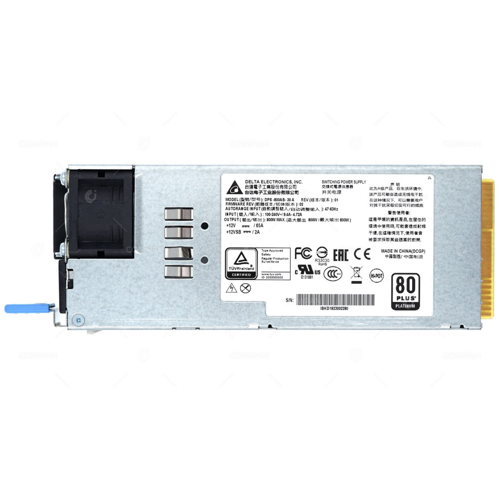 DPS-800AB-30A QNAP POWER SUPPLY 800W 80PLUS PLATINIUM FOR QNAP NAS SERVER TS-2483XU-RP -